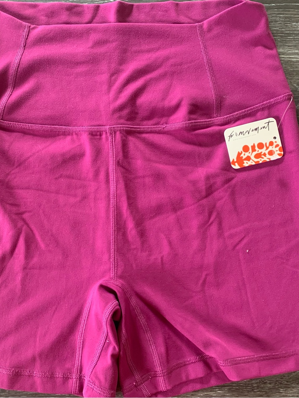 FP Movement by Free People Bright Magenta High-Waist Athletic Shorts